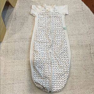 Ergopouch | white/black Sleep Suit Sack 1.0 TOG | 2-4 years